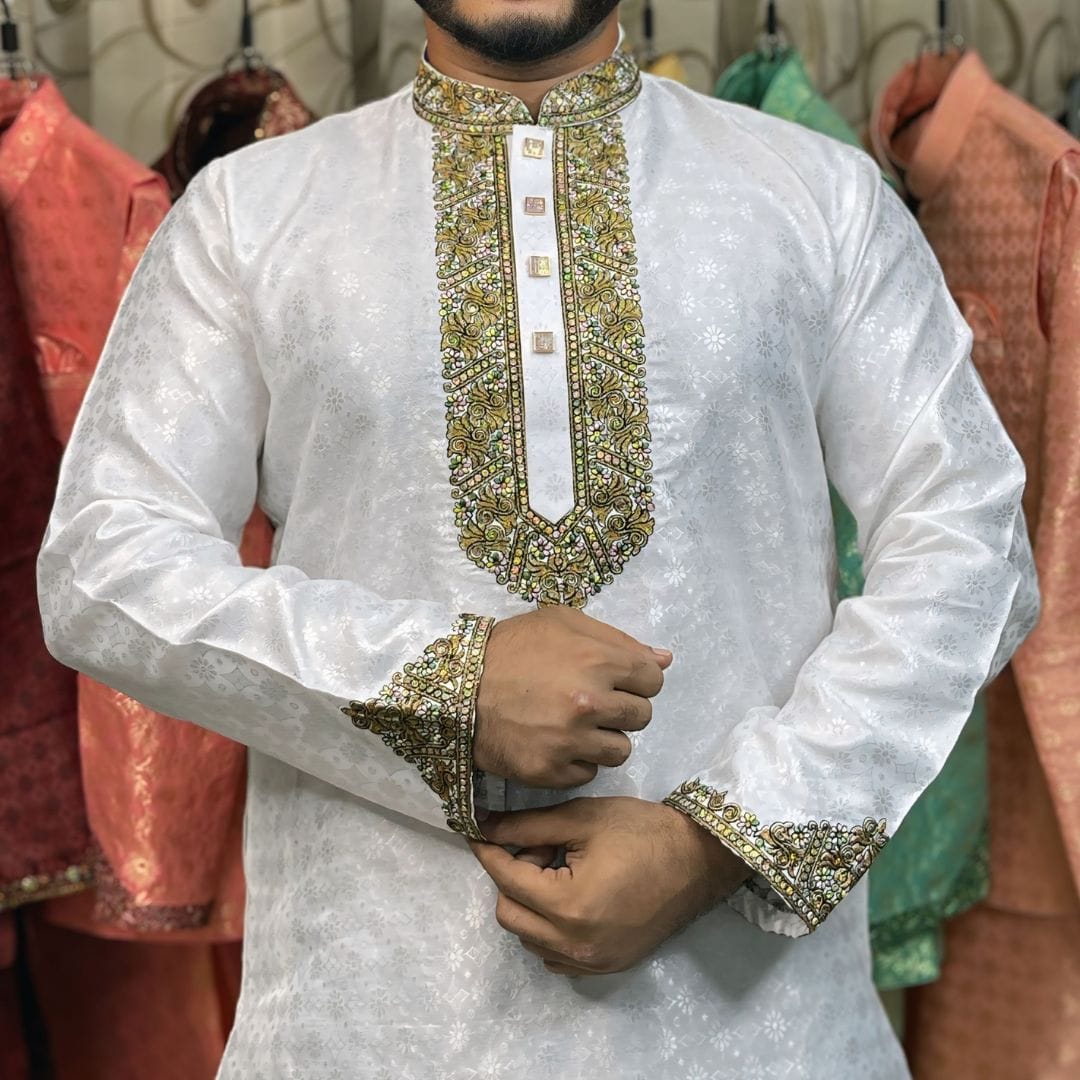 লাক্সারি কাতান পার্টি পাঞ্জাবি [কোড R-7