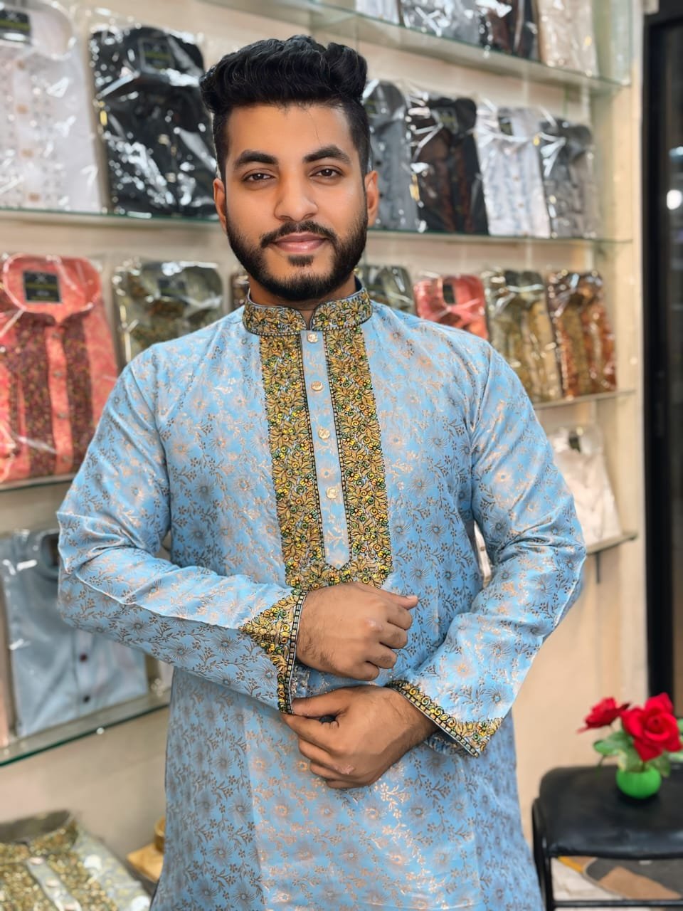 লাক্সারি কাতান পার্টি পাঞ্জাবি