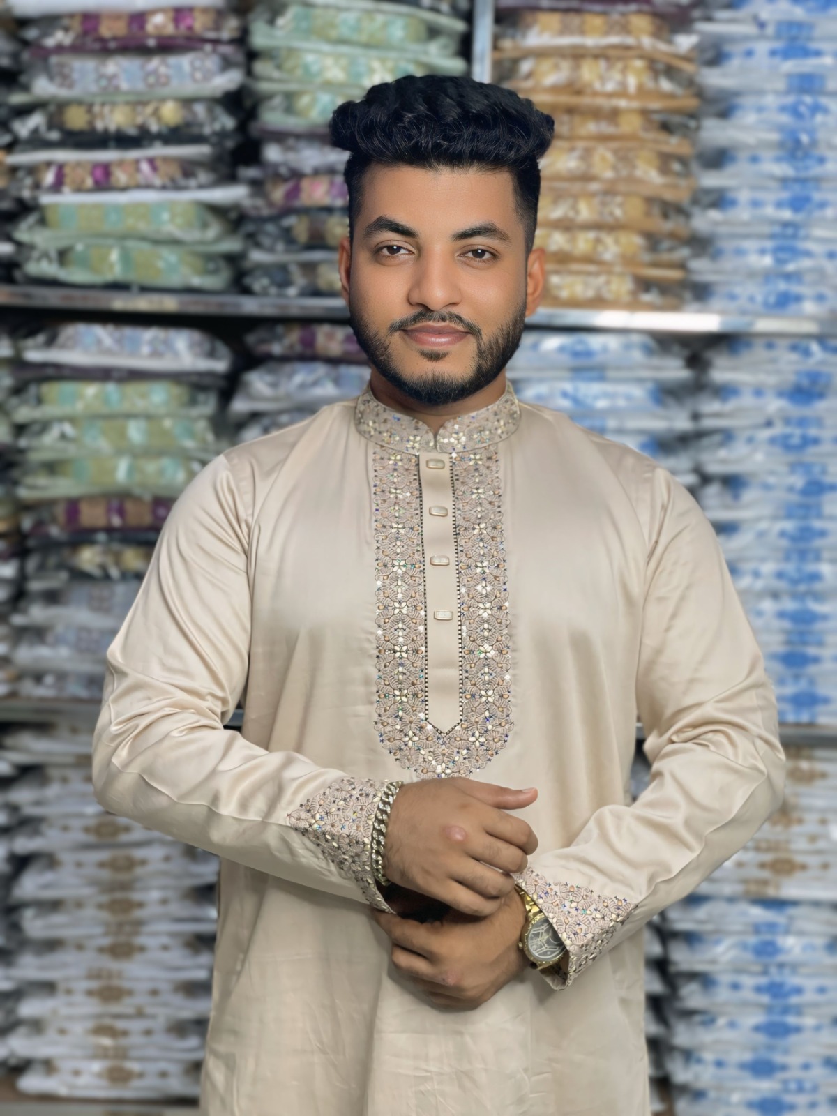 প্রিমিয়াম প্লেন শাটন কটন পাঞ্জাবি